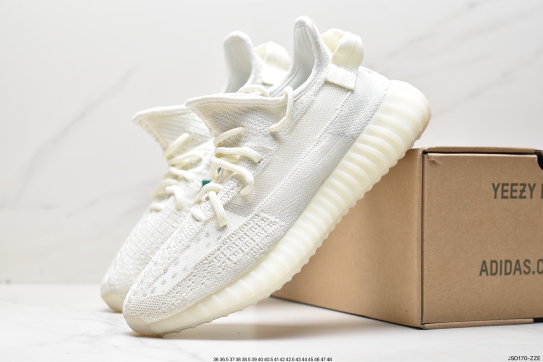 Yeezy Boost 350 V2 versatile lightweight popcorn midsole casual sports jogging shoes FX4349