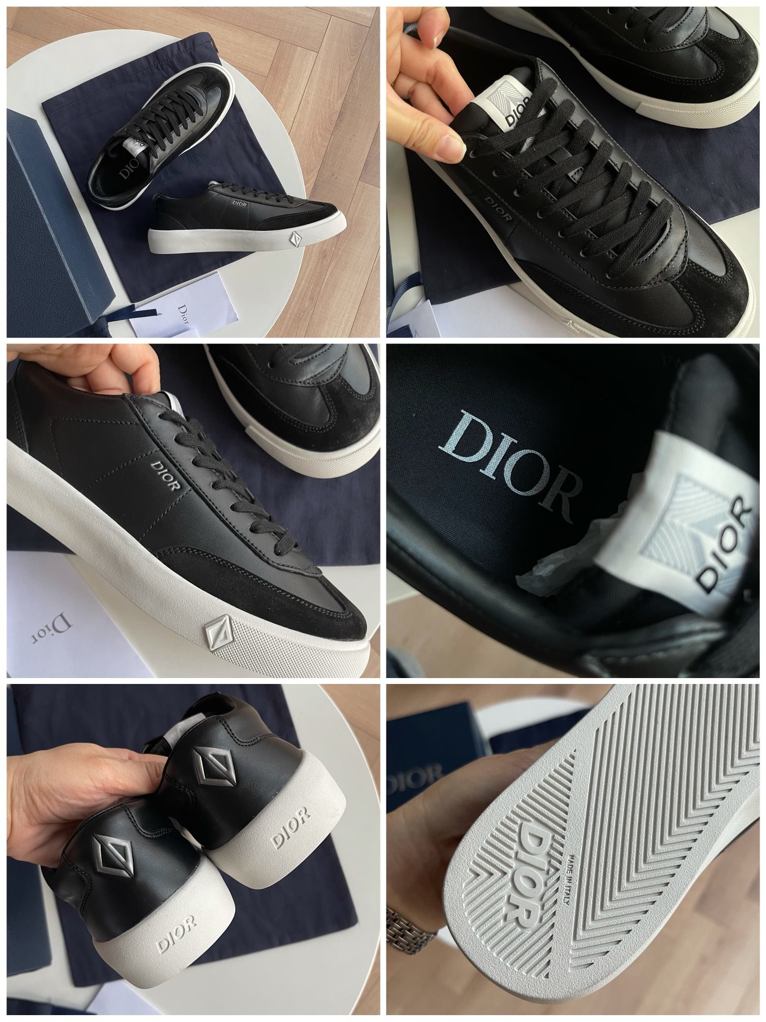 黑色D家新款B101运动鞋本季新款单