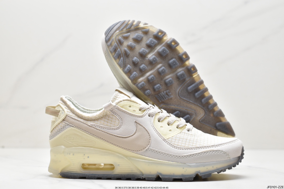 170 耐克Nike Air Max Terrascape 90"Light Bone"山川地形系列慢跑鞋“牛津布骨白果冻底”DC9450-001