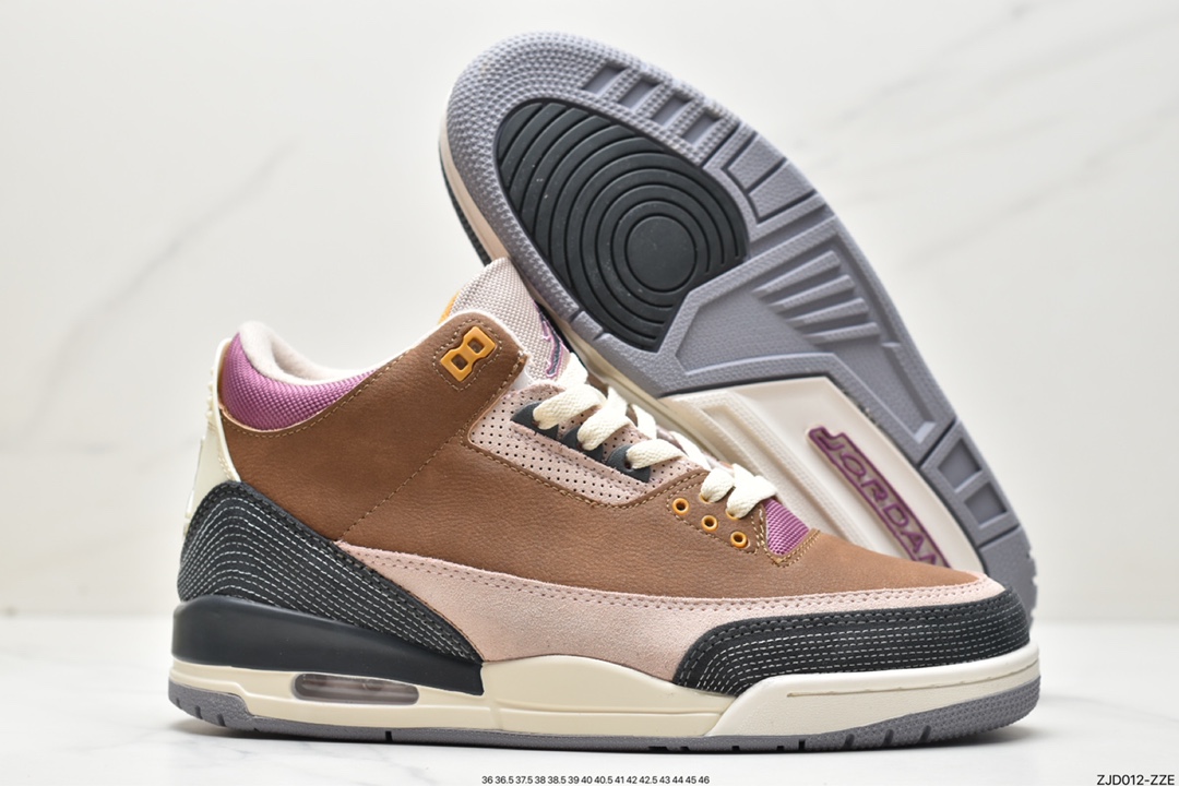 240 Air Jordan 3 Retro SE "Archaeo Brown" 棕色拼接 AJ3 乔丹3代 DR8869-200