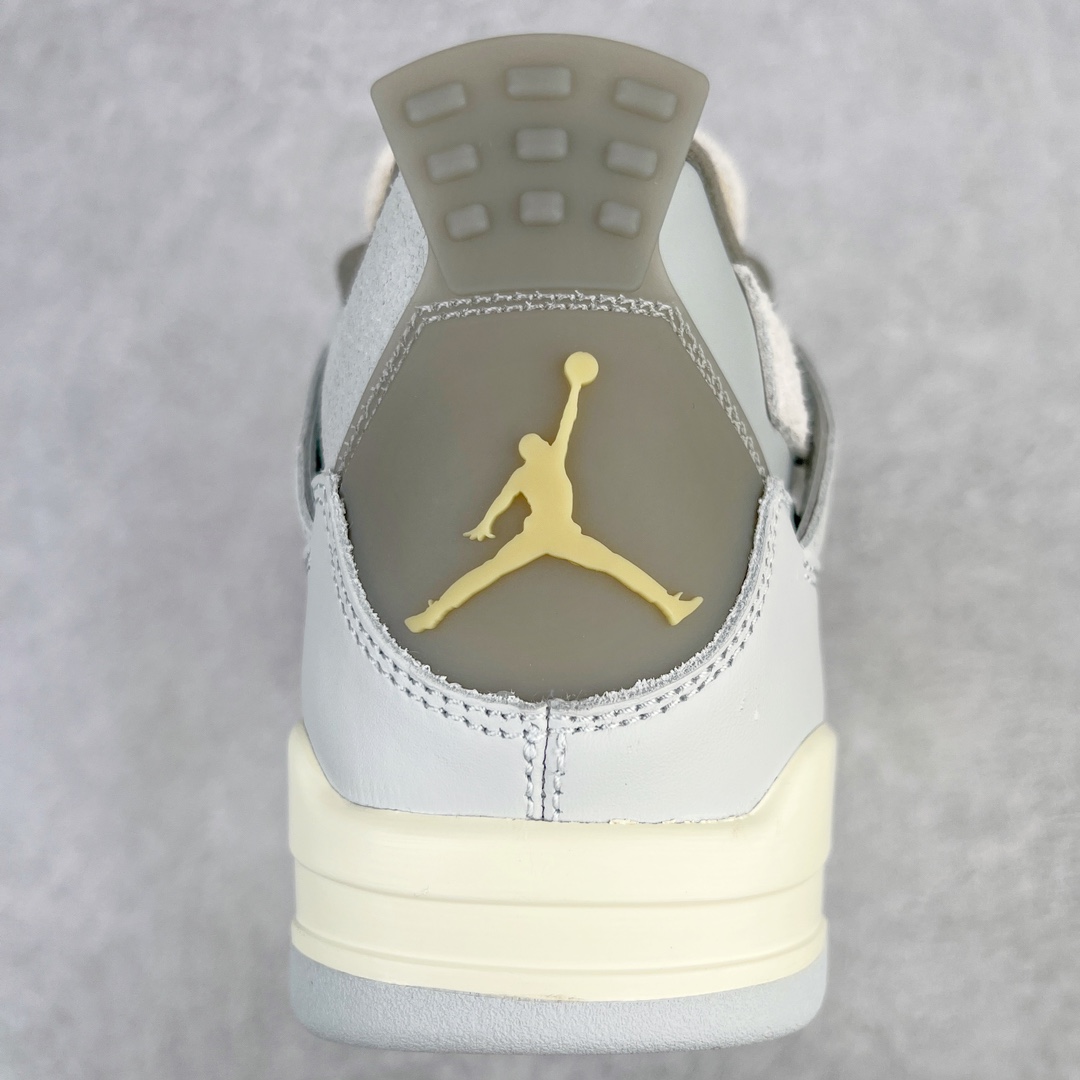 图片[8]-💰460 ＃GX Air Jordan AJ4 SE \”Craft\” 兔年限定灰兔子 DV3742-021 圈内最强四代 独家外贸特供尺码含 45.5 49.5 50.5 耗时半年巨作 全套原纸板楦头开发 原厂特供皮料加持 确保原汁原味 完美呈现四代版型 一比一鞋头弧度高度鞋身弧度 数据细节工艺流程均保持原鞋一致 原厂TPU网格鞋带扣 正确内里网布 菱角分明不变形无多余毛边 柔软性质感一致于原鞋 市场唯一原厂鞋扣模具 背面可见隐藏注塑口 原厂织唛标 原厂飞人电绣工艺 尾指中部跳三针 独家绑鞋带手法 印刷中底布 四线拉帮 米色美纹纸贴合固定 进口港宝加持 后跟自然饱满 全鞋荧光划线卡点 追求极致完美 每一双都是工艺品 多重QC质检 超越公司货的品控标准 实实在在的免检产品 尺码：40 40.5 41 42 42.5 43 44 44.5 45 45.5 46 47.5 48.5 49.5 50.5 编码：by5936030-运动鞋