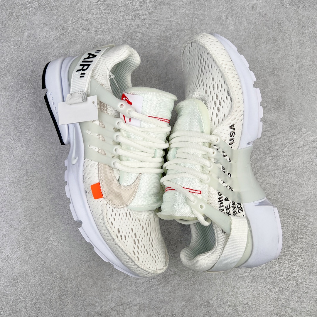 图片[3]-💰300 ＃WD纯原 OFF-WHITE x NK Air Presto The Ten OW联名耐克王 纯白 AA3830-100 全套原纸板楦头开发 最原汁原味的灵魂版型 重金购入原鞋不断校对 采购韩国进口原厂高弹双面贾卡 原厂水洗工艺 完美比对原版正确色调 内测印字 热转移工艺 原档数据字体粗细定位均保持一致 多道万能车电脑针车工艺 锁边效果媲美原鞋 独立大底组合模具 由六个分离部分拼接 Size：36 36.5 37 38 38.5 39 40 40.5 41 42 42.5 43 44 44.5 45 46 47.5 编码：by3936070-运动鞋