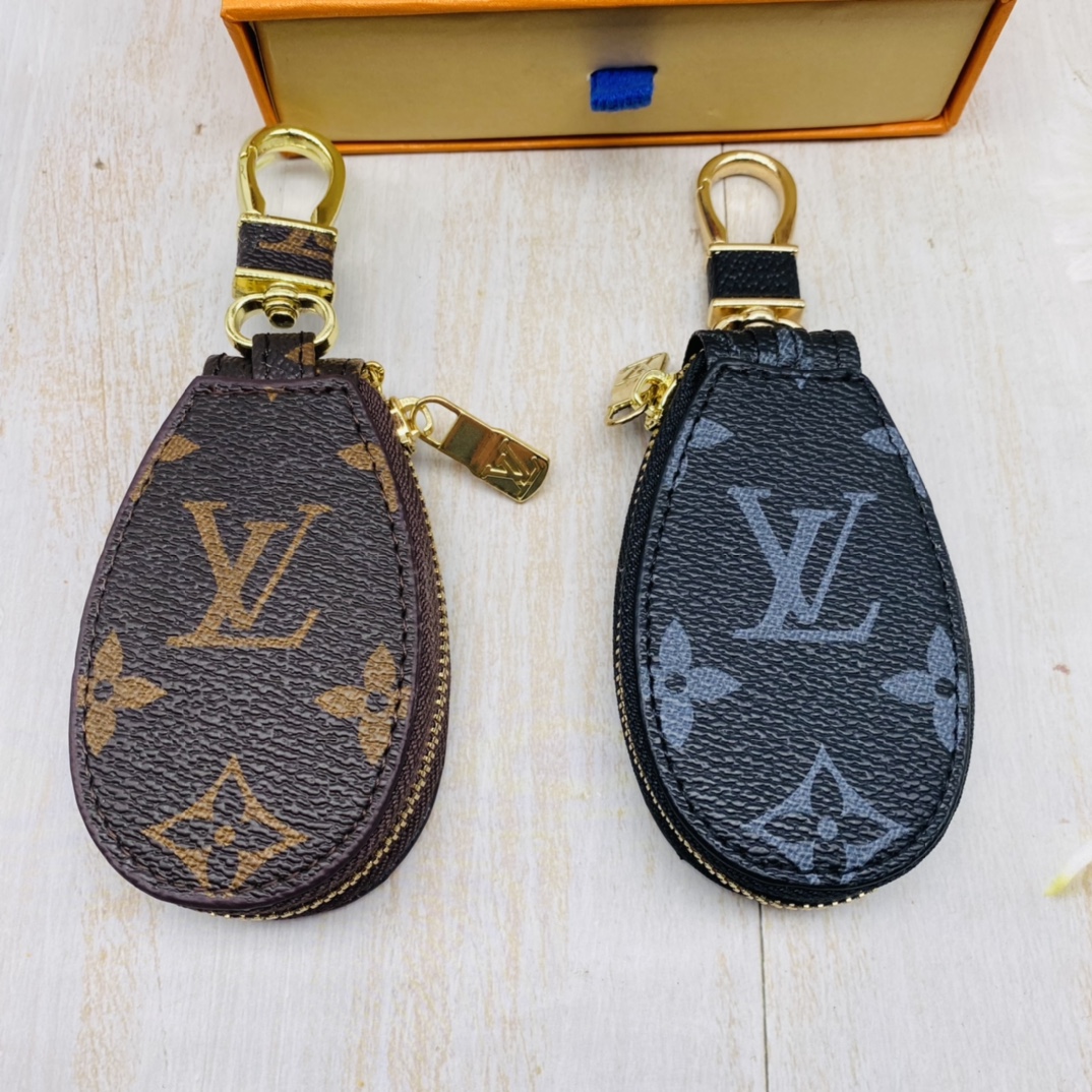 Several angled views of the car keychain.