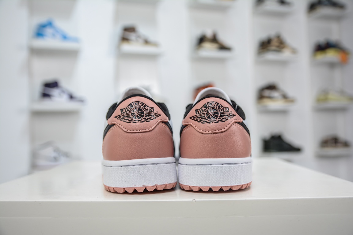 200 原装Air Jordan 1 Low 黑粉高尔夫 AJ1乔1低帮休闲板鞋 DD9315-106