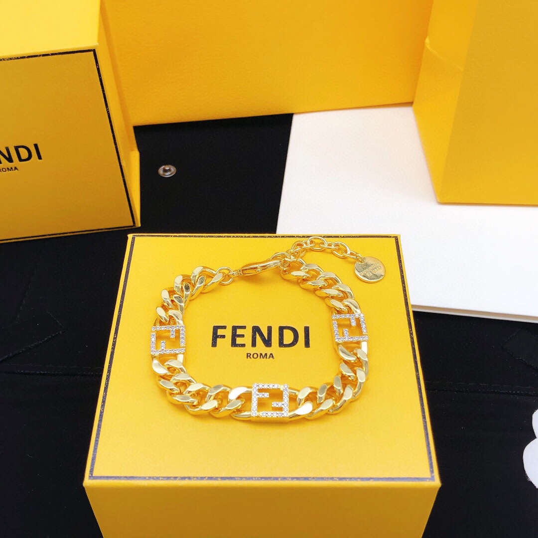 ¥275 FDSL0006 FINDY’S BRACELET FF’S IN GOLD - 图片 6