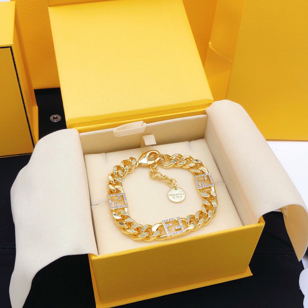 ¥275 FDSL0006 FINDY’S BRACELET FF’S IN GOLD - 图片 2