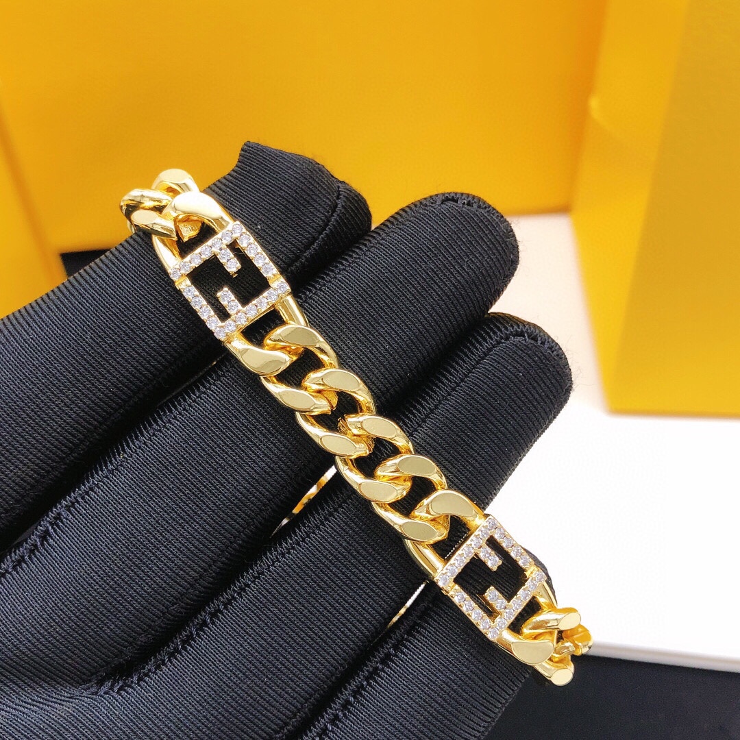 ¥275 FDSL0006 FINDY’S BRACELET FF’S IN GOLD - 图片 5