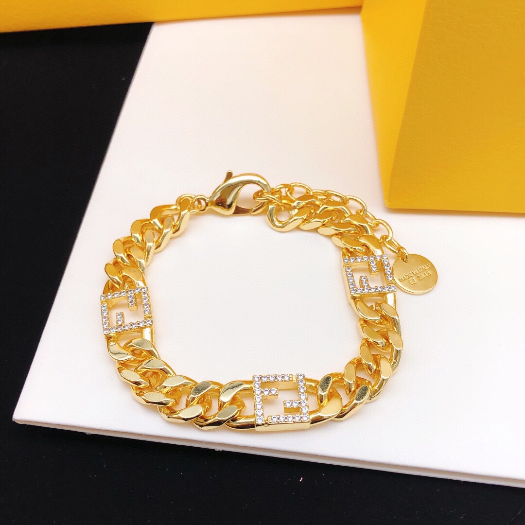 ¥275 FDSL0006 FINDY’S BRACELET FF’S IN GOLD - 图片 3