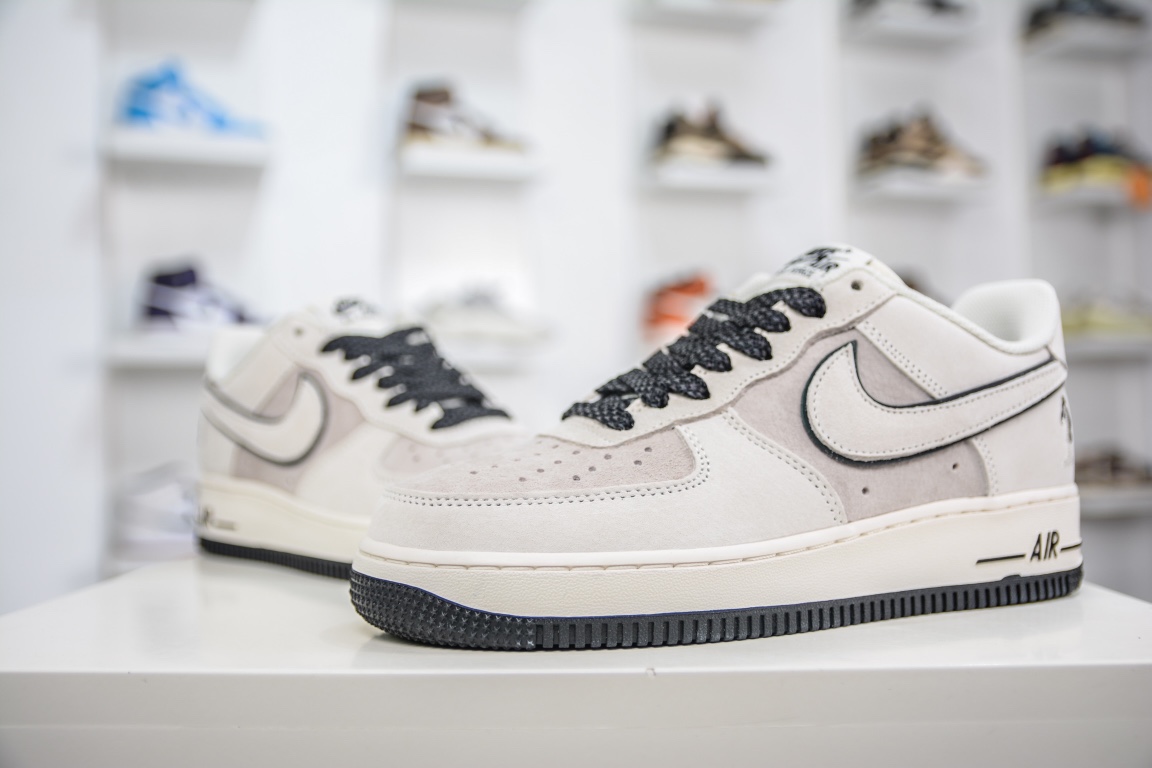 260 Air Force 1 '07 Low 灰白黑麂皮 DZ3696-003