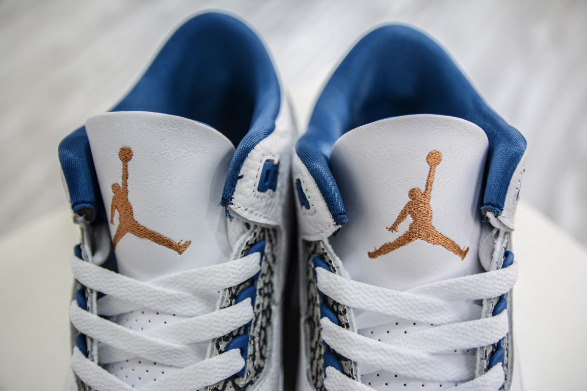 300 原装Air Jordan 3 Retro ”wizards” 奇才白蓝 CT8532-148