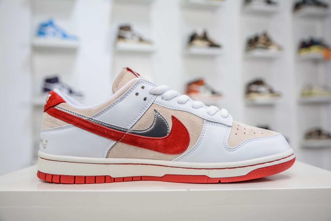 330 大厂NK SB Dunk Low”Valentine’s Day”扣篮系列板鞋“白灰红桃心情人节”CT2552-188