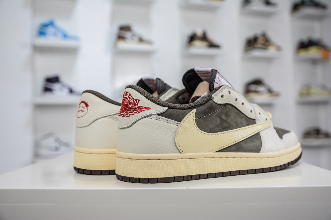 顶级性价比原装版本Travis Scott x Air Jordan 1 Low AJ1 乔丹1代低帮DM7866-162