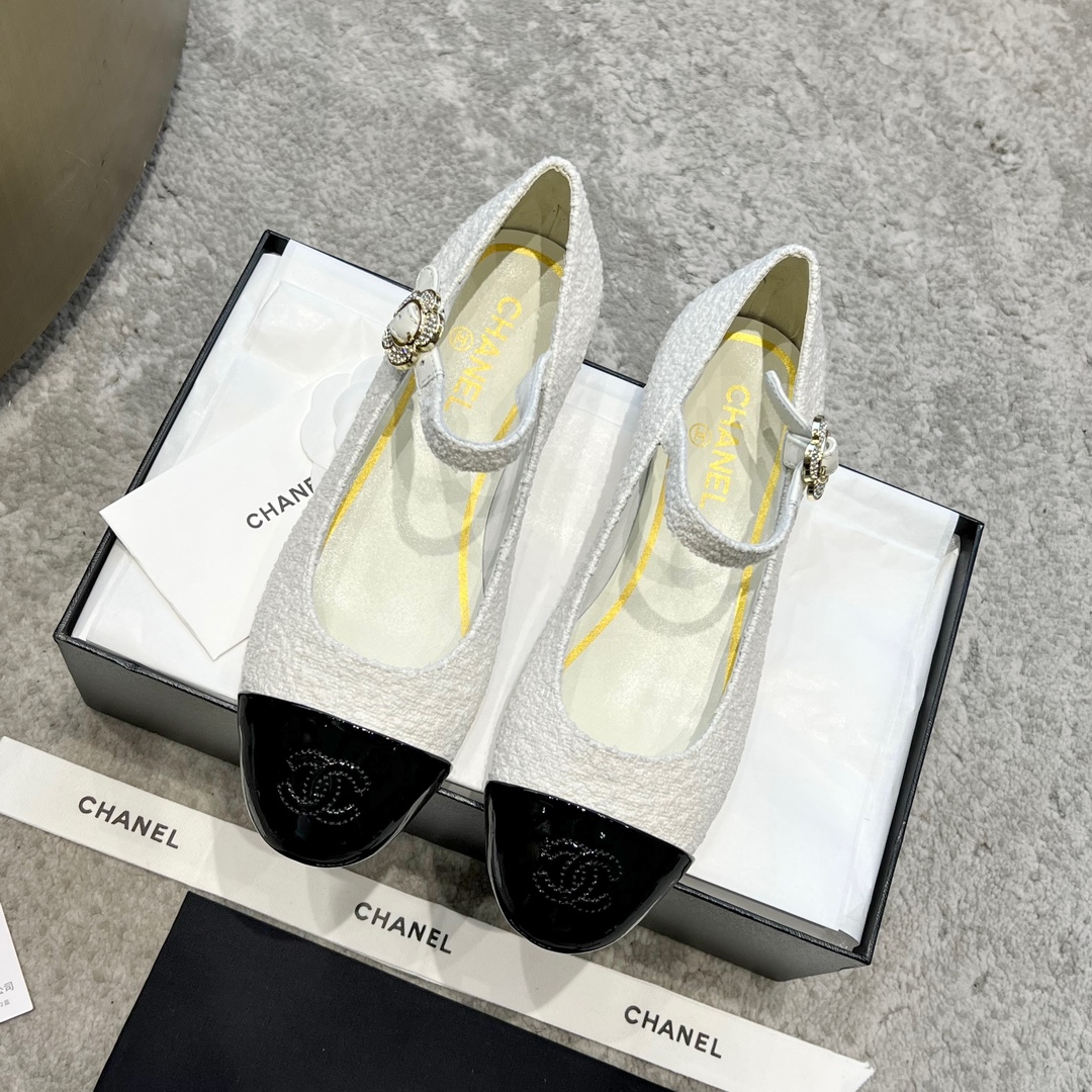 CHANEL Mary Jane лялькавыя туфлі｜лімітаваная версія｜кастомізацыя з матэрыялаў арыгінальнага канала｜99.99% дакладнасць аднаўлення