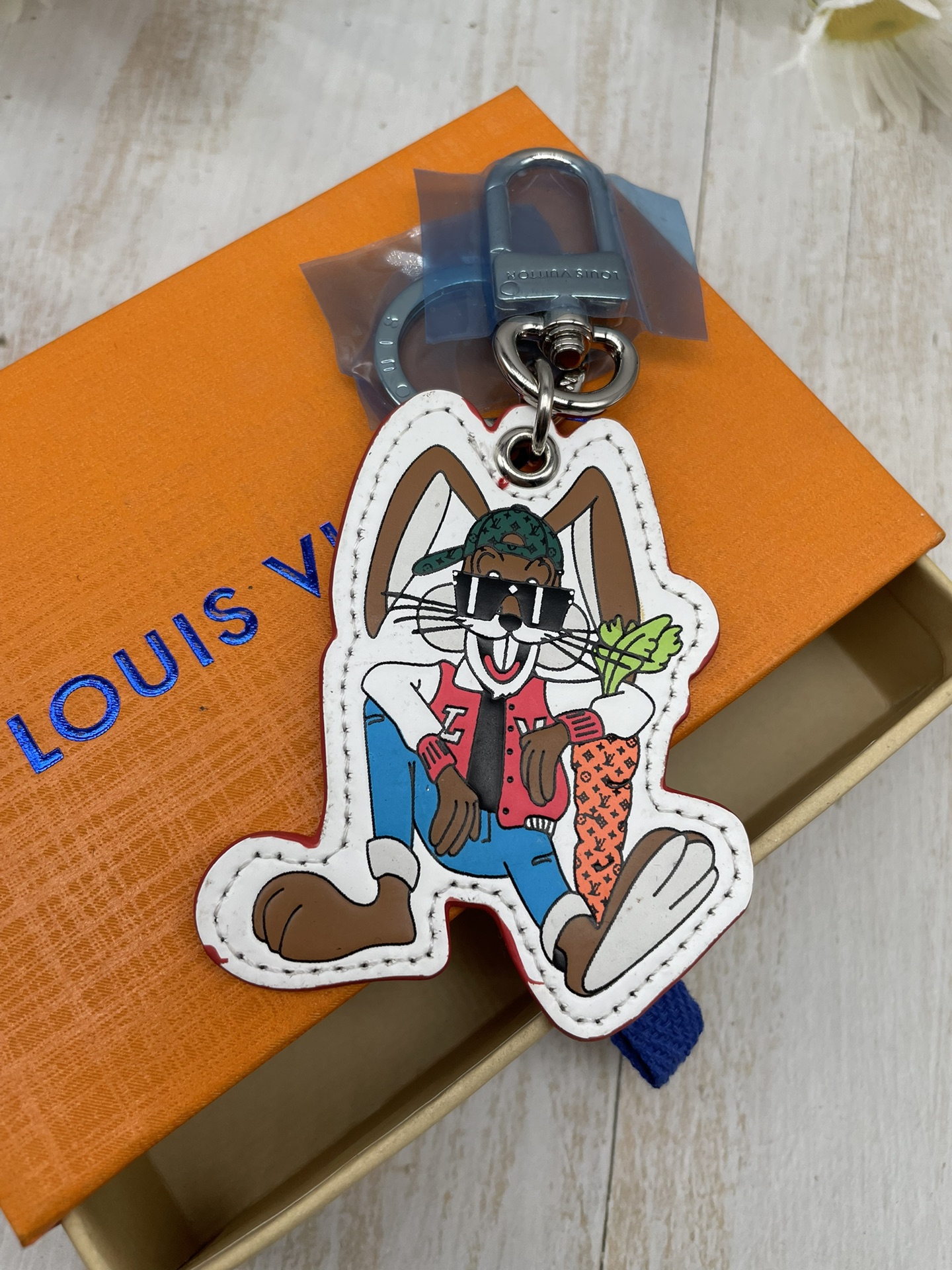 Rabbit keychain front view