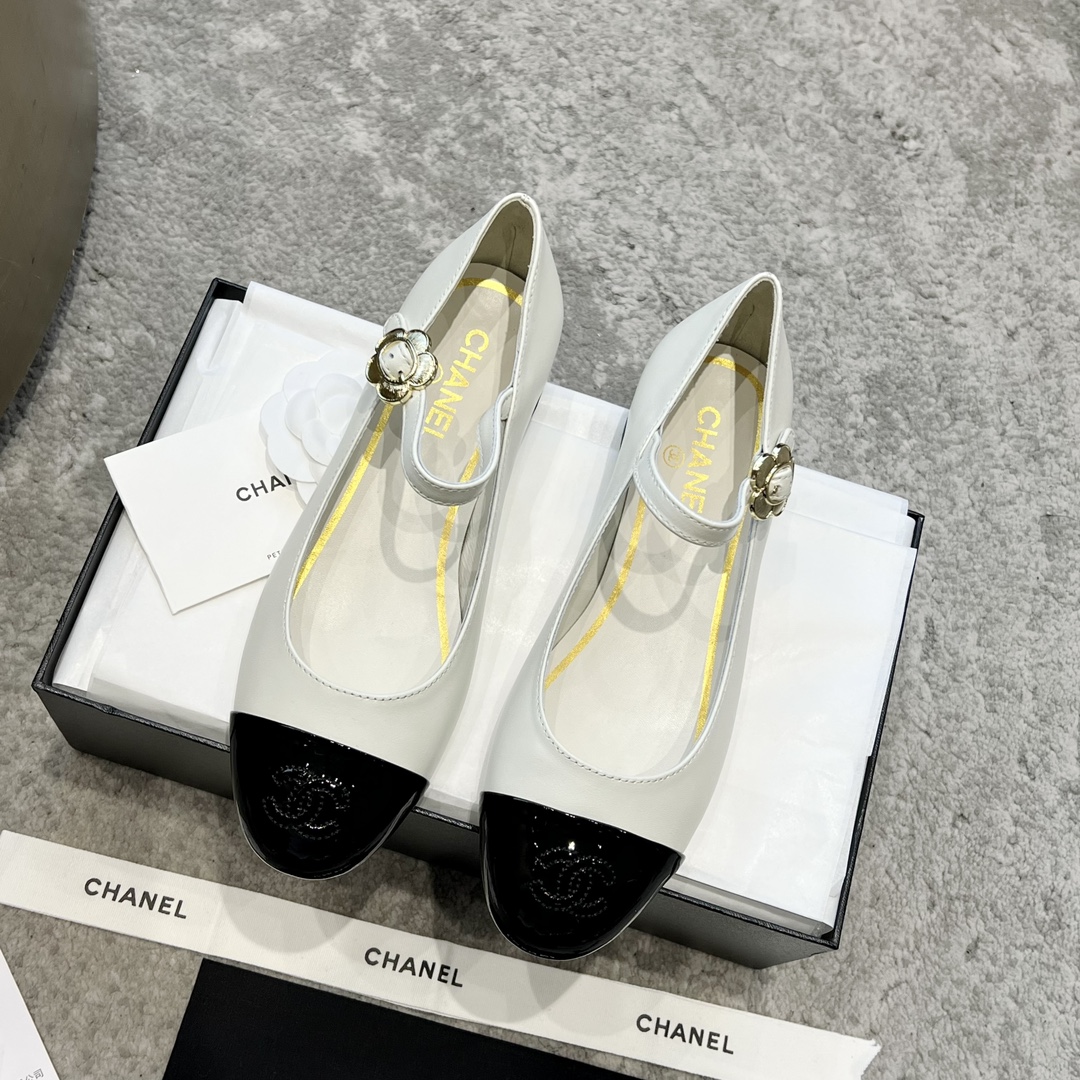 CHANEL Mary Jane лялькавыя туфлі｜лімітаваная версія｜кастомізацыя з арыгінальных матэрыялаў｜99.99% дакладнасць