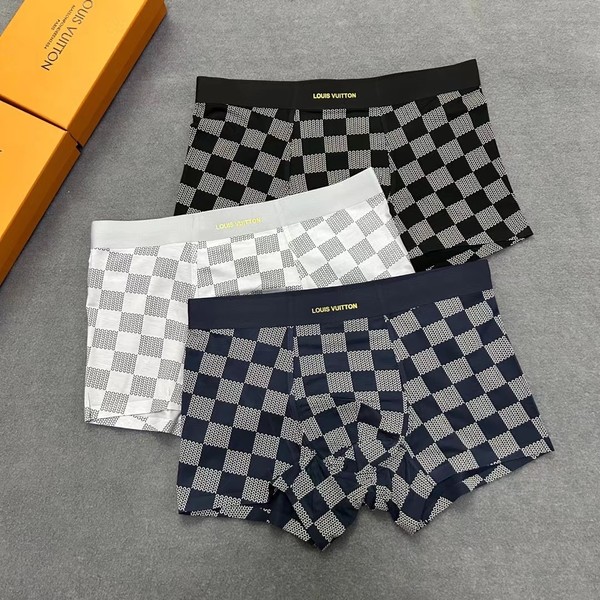 Louis Vuitton Clothing Panties Lattice Men Spandex