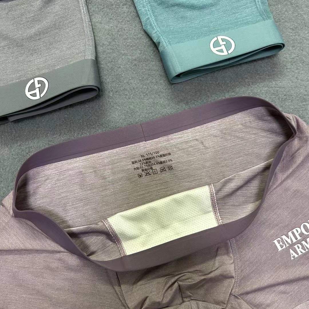  新品！原单品质！ARMANI 阿玛尼  精品盒装男士内裤！外贸国外订单，高品质，锦纶冰丝无痕切割工艺 