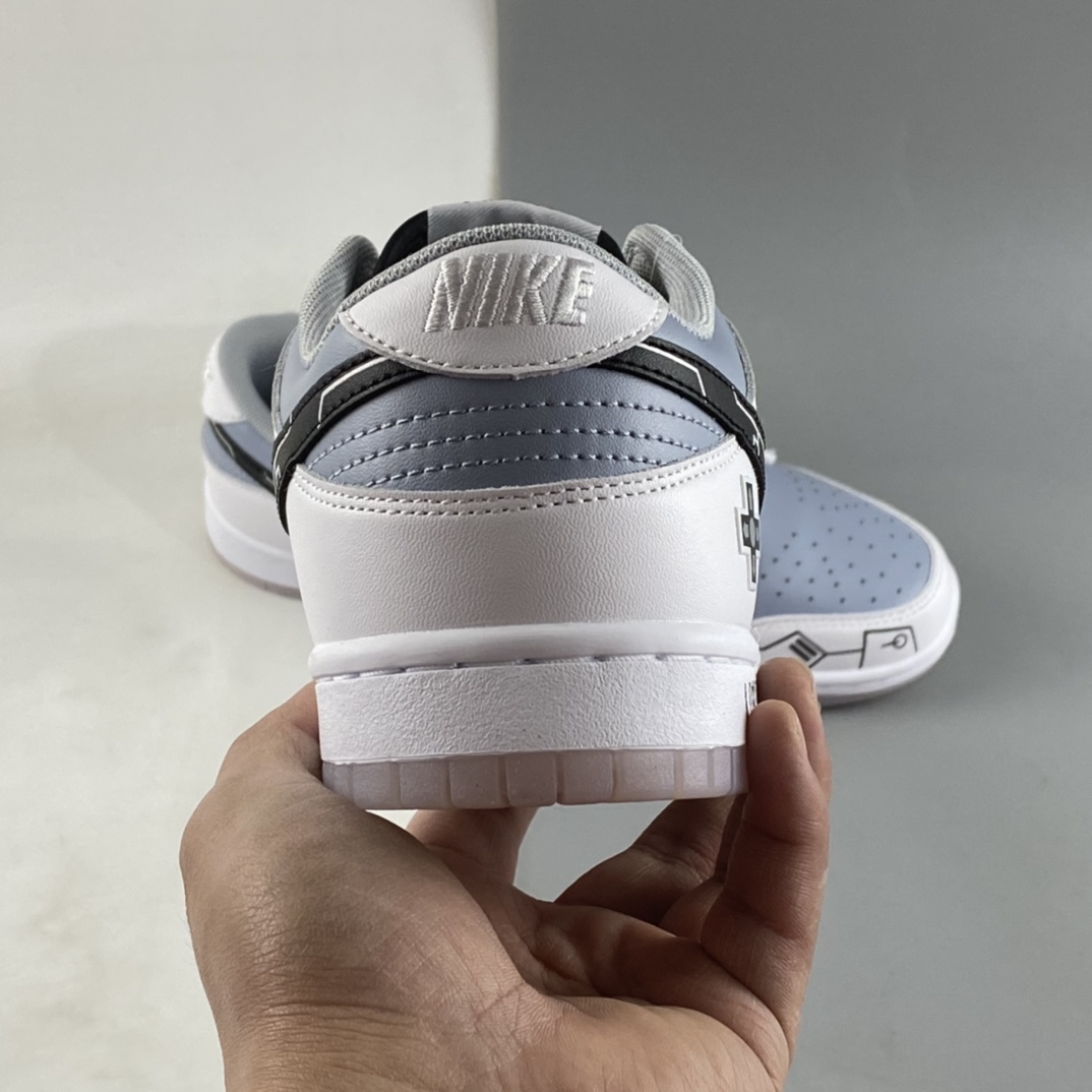 P300 Nike Dunk Low 低帮 电玩 立体按键 板鞋 灰电玩 定制球鞋 PS2363-003