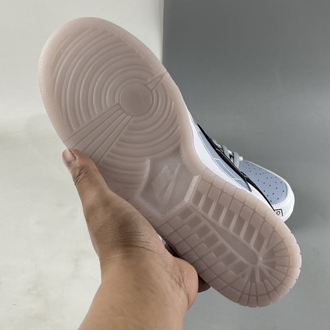 P300 Nike Dunk Low 低帮 电玩 立体按键 板鞋 灰电玩 定制球鞋 PS2363-003