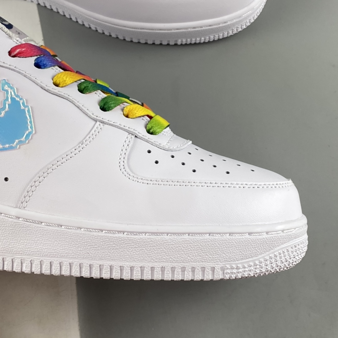 P200 Nike Air Force 1'07 Low 七彩镭射 空军一号低帮休闲板鞋 CV1699-100