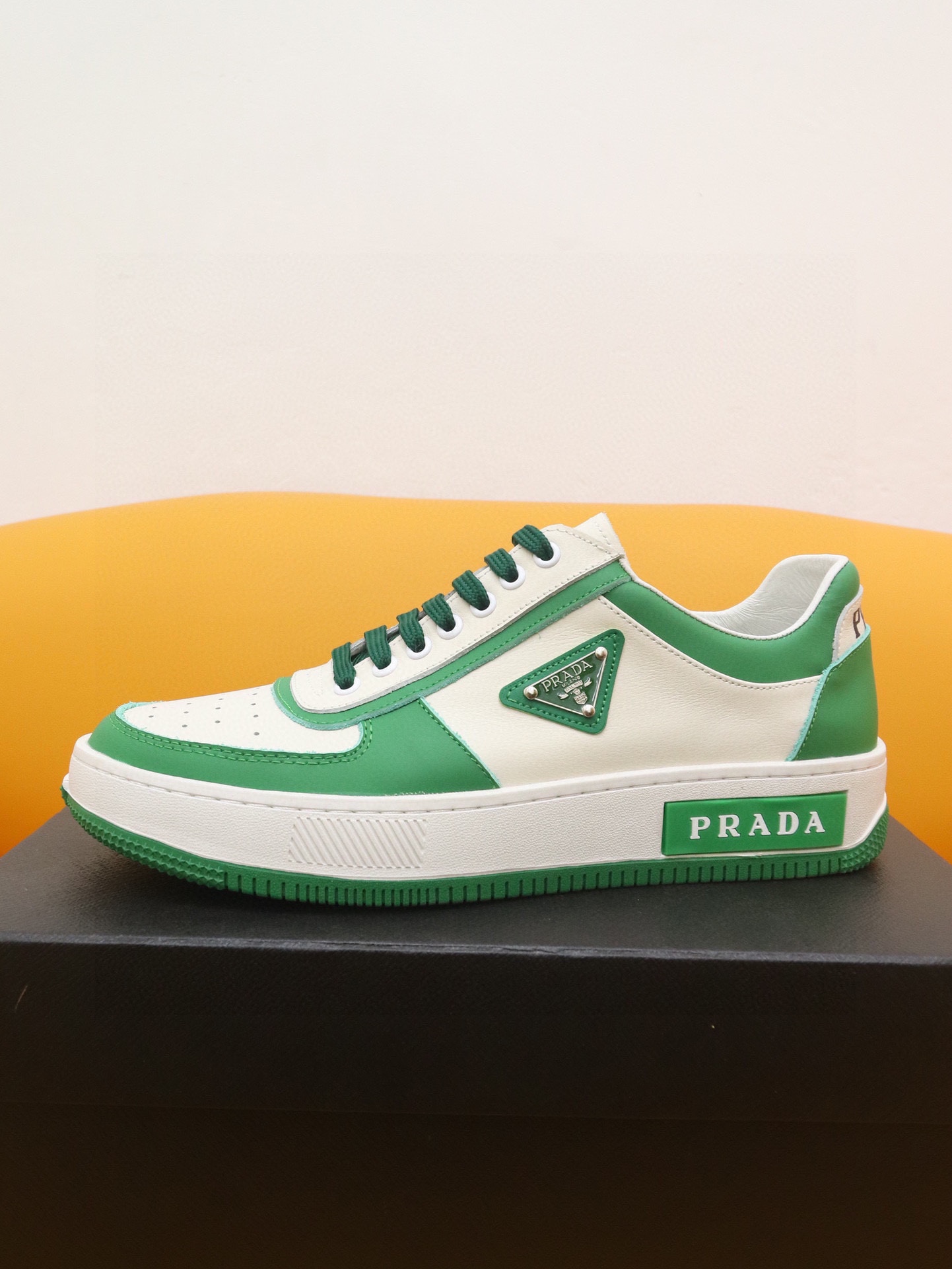 Prada Skateboard Schuhe Männer Rindsleder Sommerkollektion Lässig