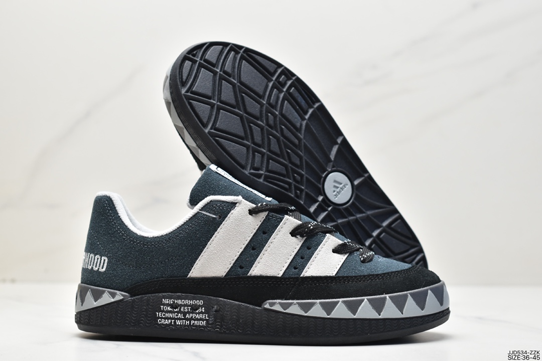 Human Made x Adidas Adimatic Low ”Dust Green” Matic series low-cut sneakers ”Co-branded White Green” DB2912