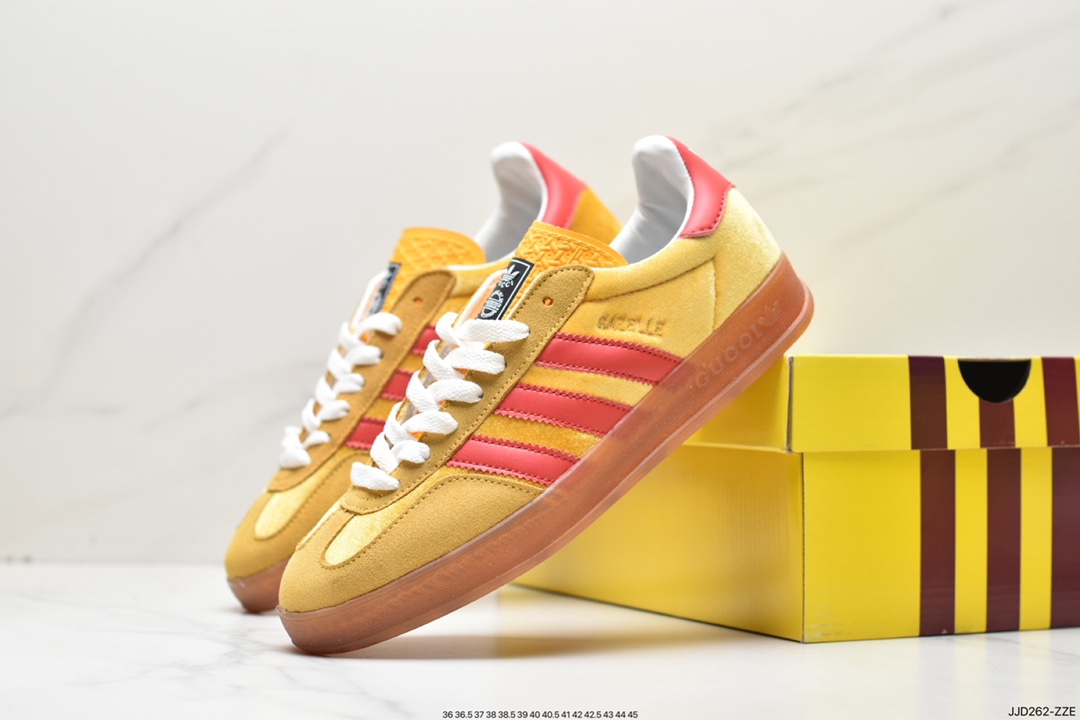 Heavy joint Adidas originals x Gucci Gazelle joint classic casual sneakers 707848 9STU0 6360