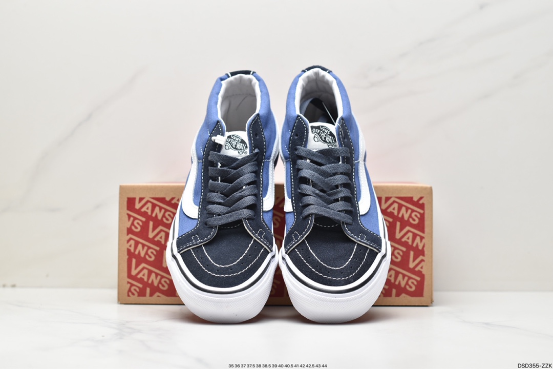 VANS classic mid-top suede canvas casual sports vulcanized skateboard shoes