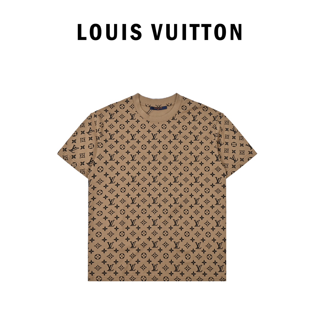 Louis vuitton 满印渐变短袖T恤面料采用60s双纱面料