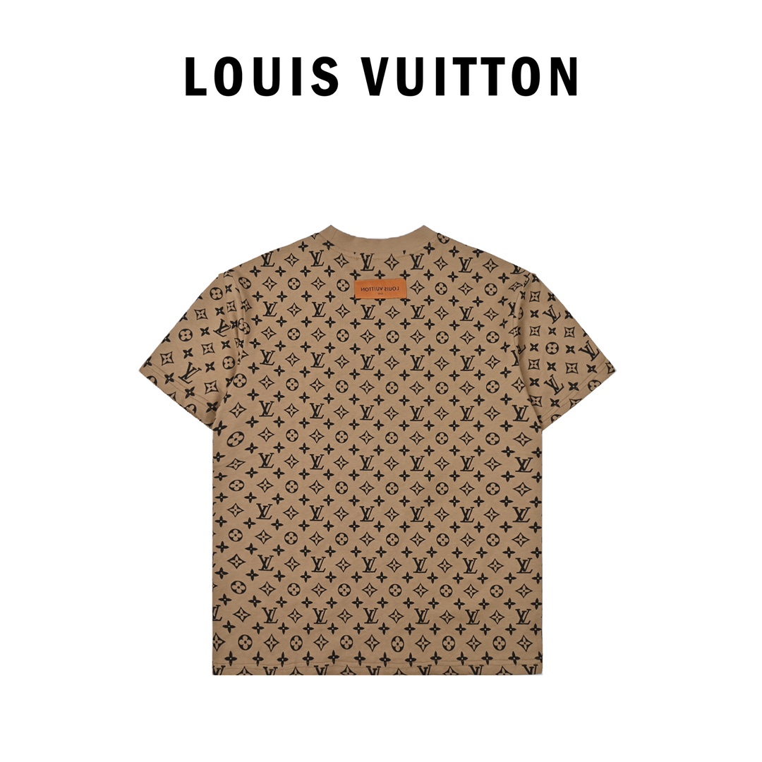 Louis vuitton 满印渐变短袖T恤面料采用60s双纱面料