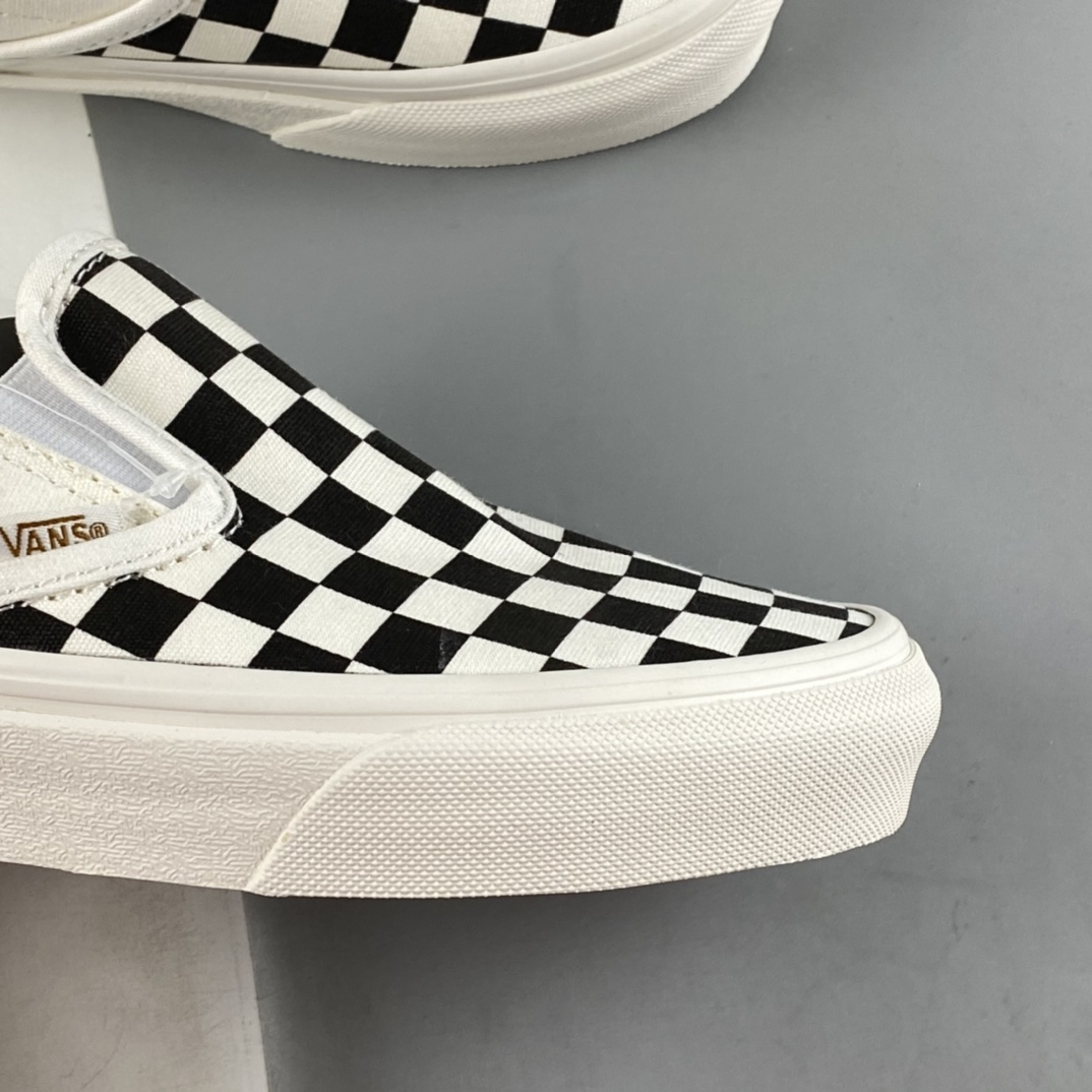 Vans Slip-on VR3 Vans official black and white checkerboard comfortable slip-on men's shoes women's canvas shoes VN0007NC1KP