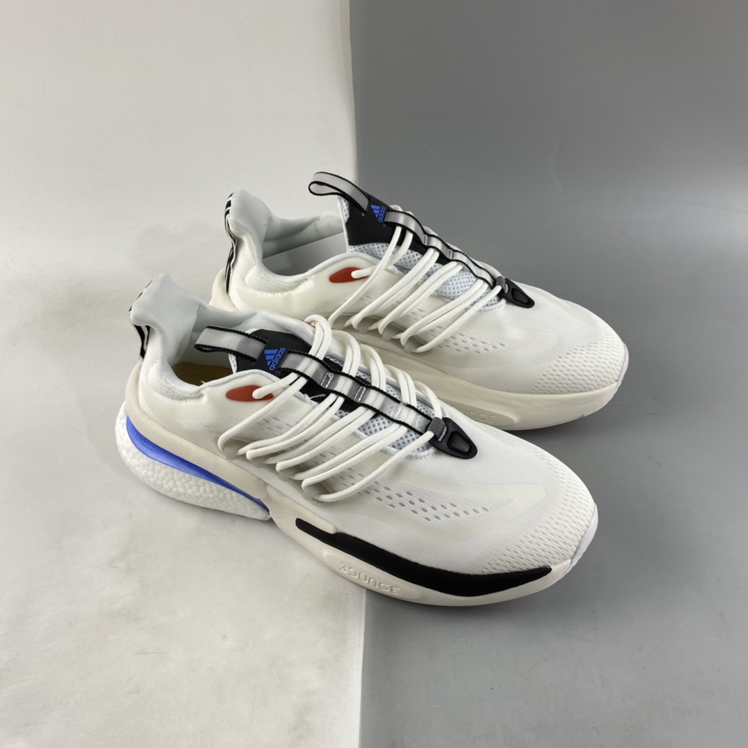 P200  Adidas  ALPHABOOST V1 Sustainable 舒适潮流BOOST爆米花 低帮跑步鞋 HP2757