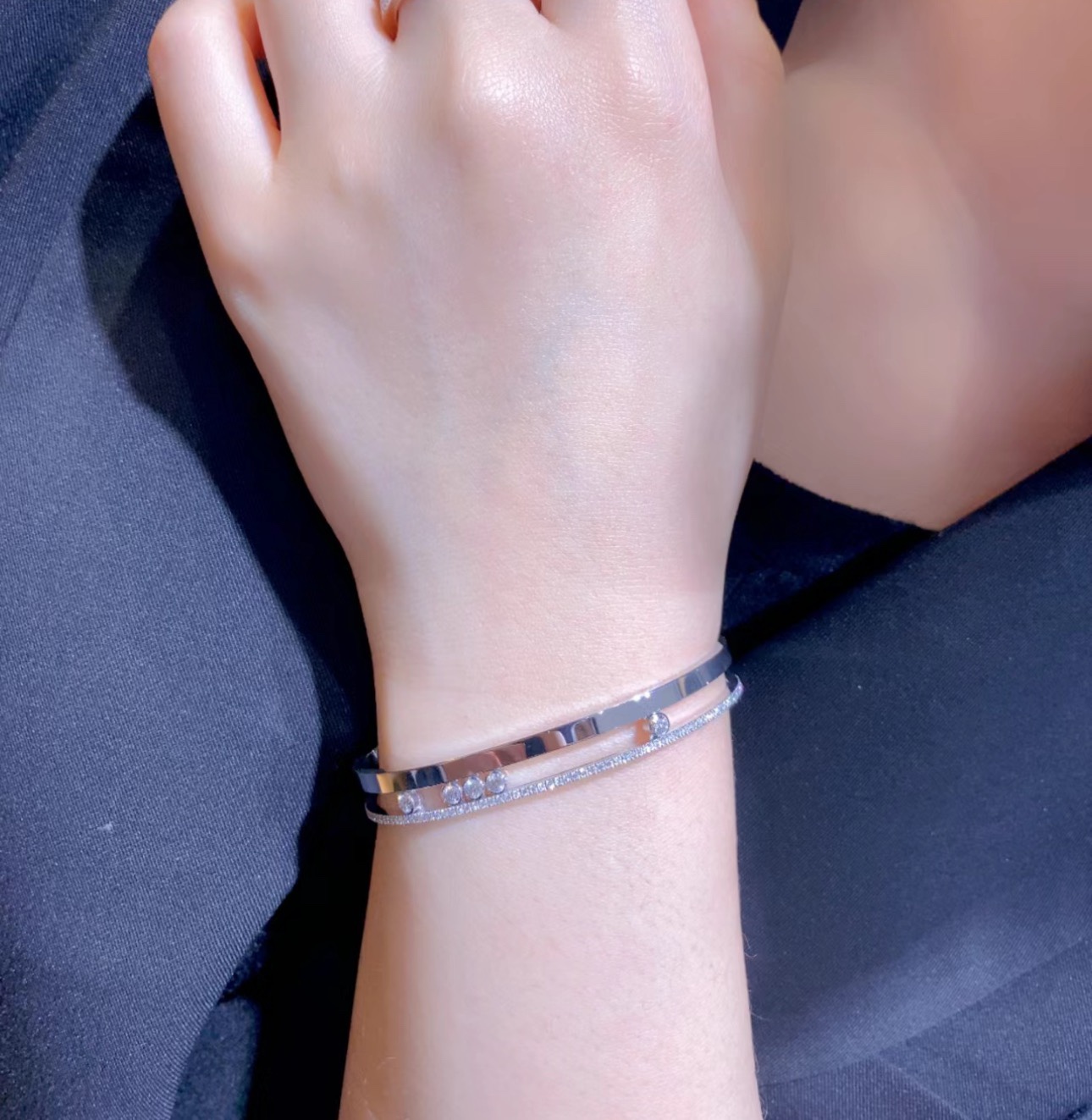 Luxury Half-Drive Hand Bracelet by Mercica: Parisian Designer Messika’s Diamond-Fashioned Creation - 图片 7