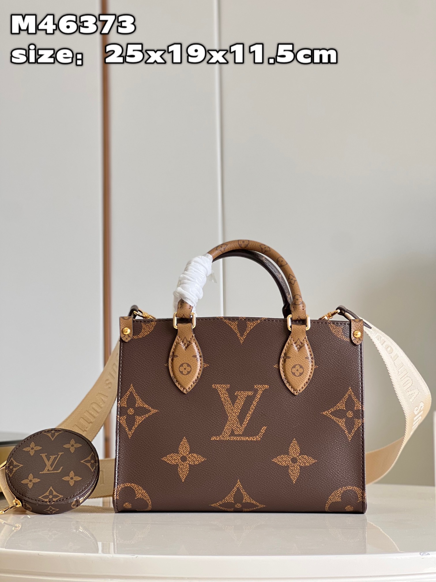 Louis Vuitton LV Onthego Bags Handbags Monogram Reverse Canvas Fashion M46373