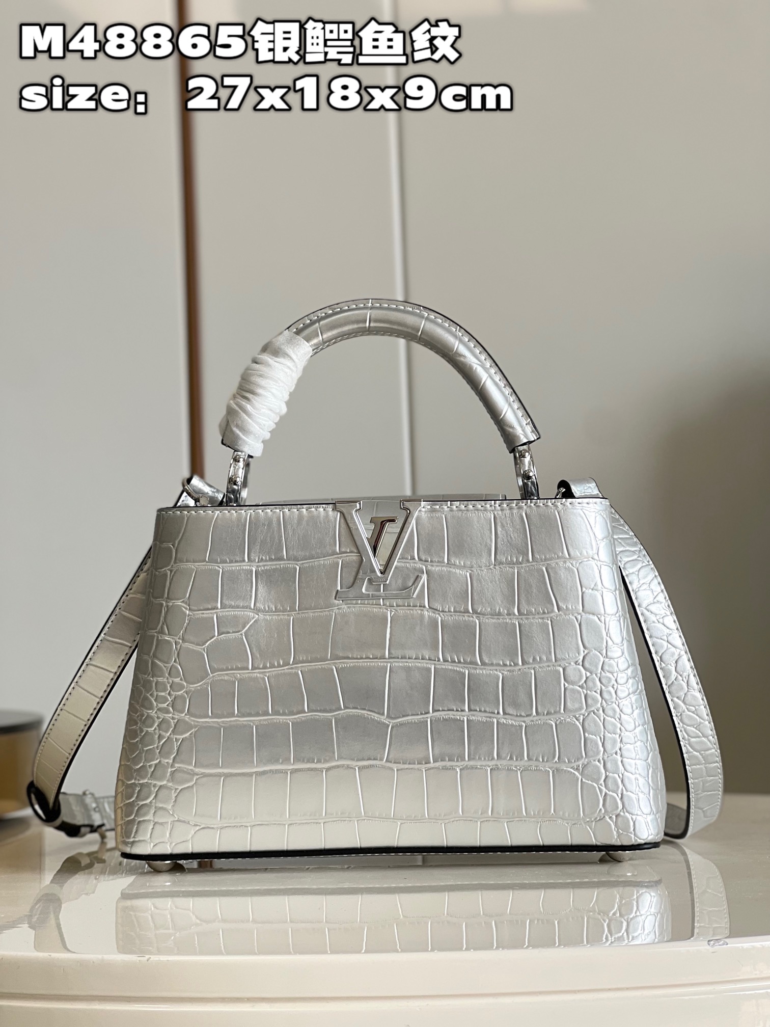 Louis Vuitton LV Capucines Bags Handbags Buy High-Quality Fake
 Crocodile Leather Goat Skin Sheepskin M48865