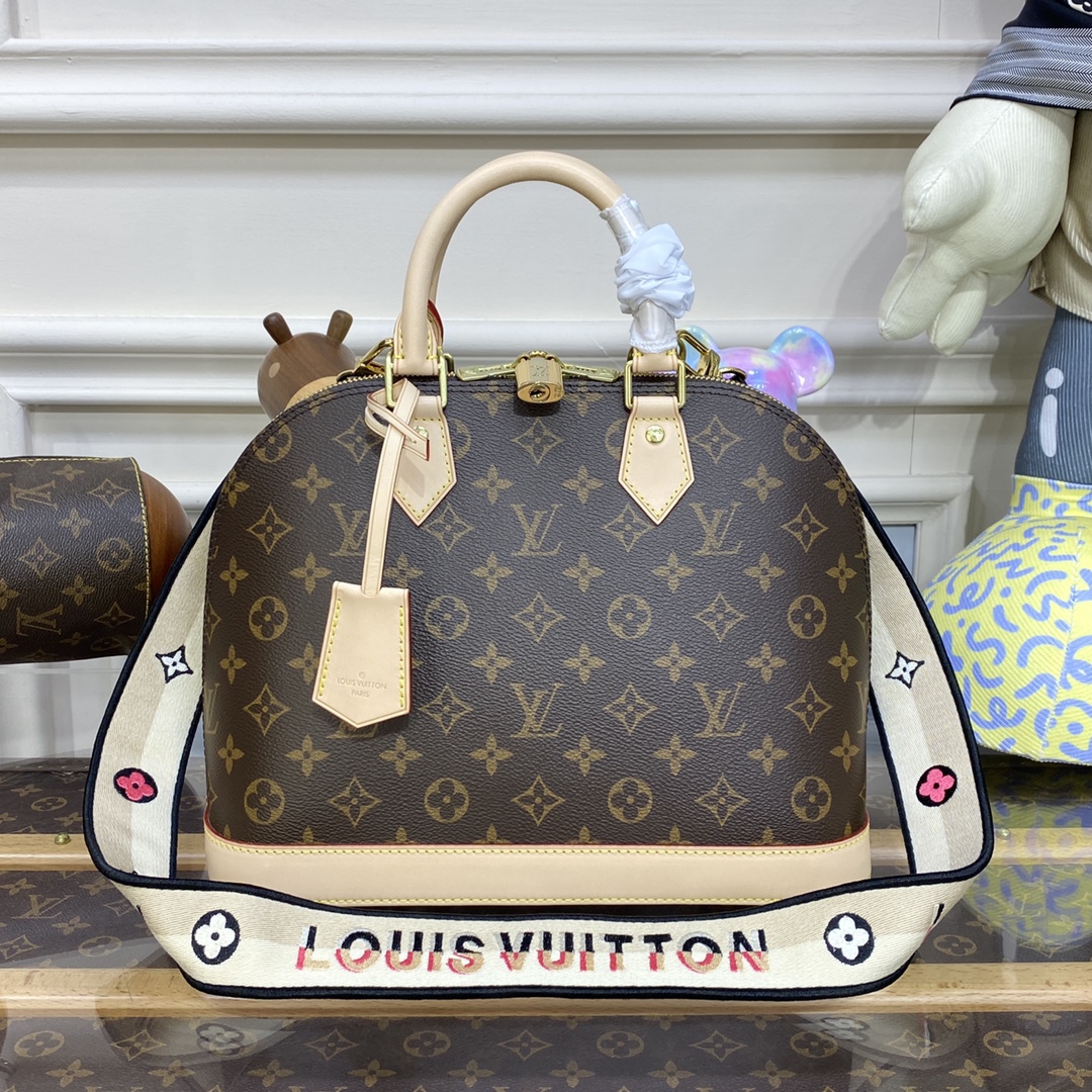 Louis Vuitton Sacs À Main Couleur du café Monogram Canvas Toile M53151