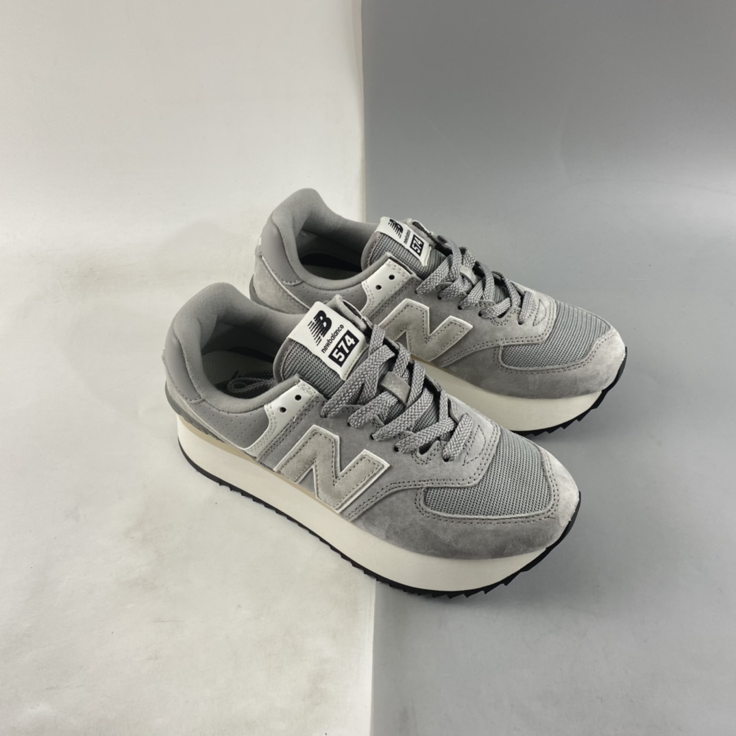 New Balance 574 series thick-soled retro casual running shoes WL574ZBA