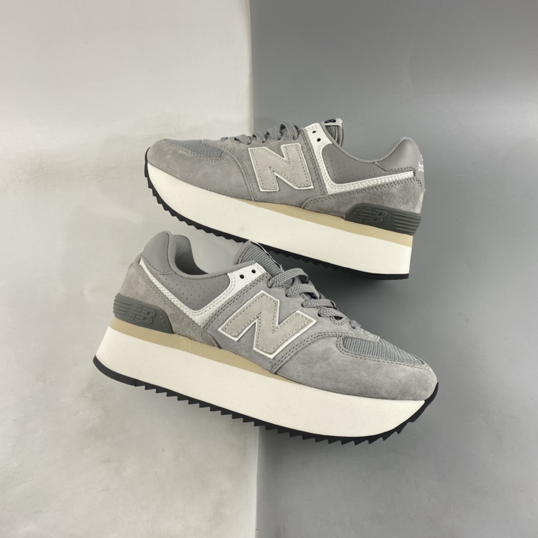 P190  New Balance 574系列 厚底复古休闲跑步鞋 WL574ZBA