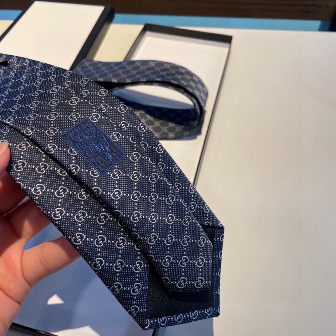 配包装G家专柜新款GG标识印花领带男
