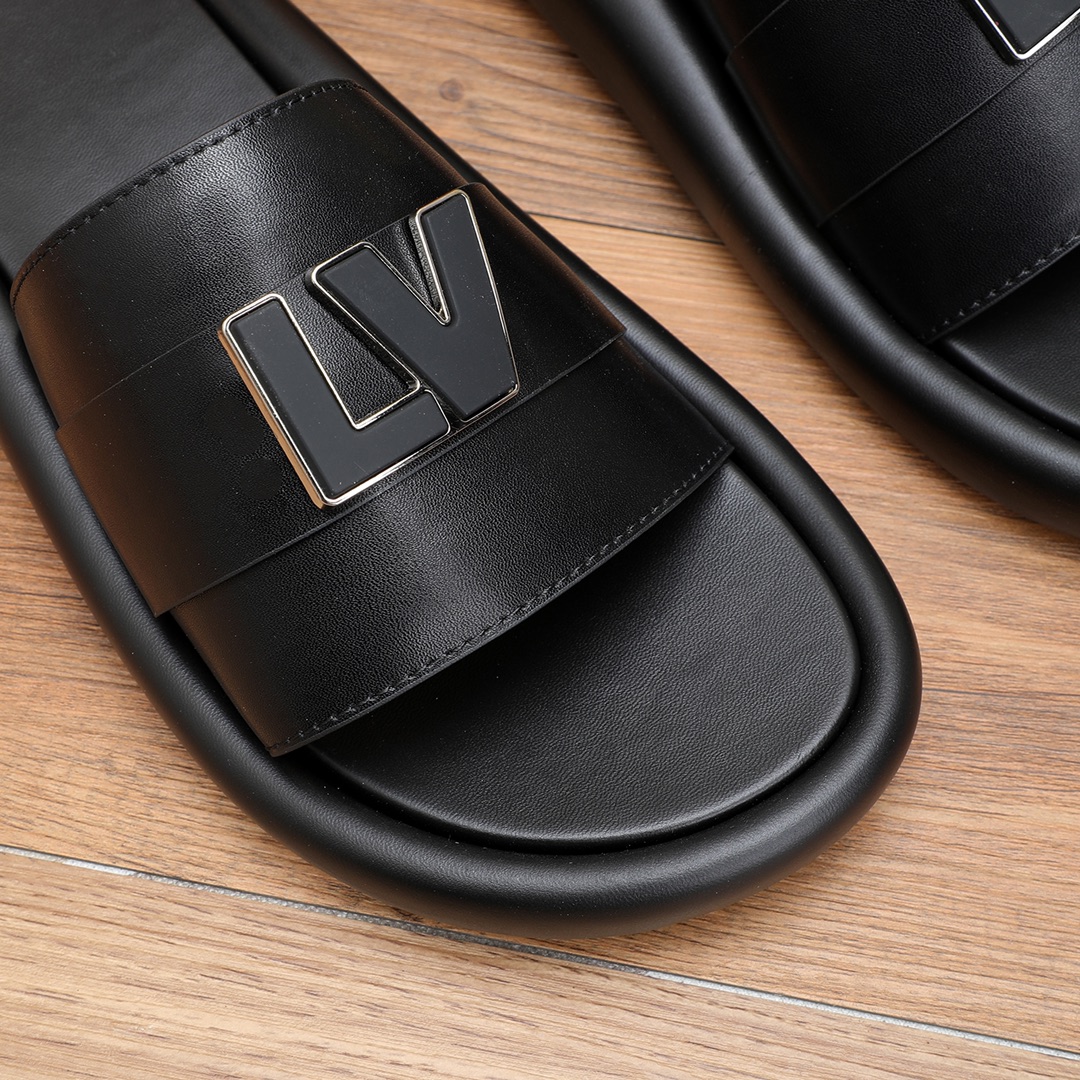 Louis Vuitton Men's Leather Sandals - Fashionable Casual Style, Sizes 38-46 8 i1677255306 3737 6