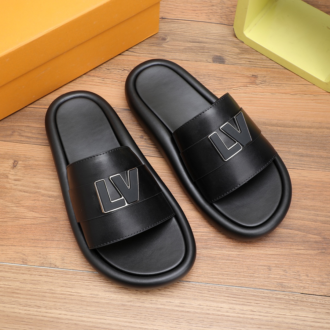 Louis Vuitton Men's Leather Sandals - Fashionable Casual Style, Sizes 38-46 5 i1677255306 7948 3