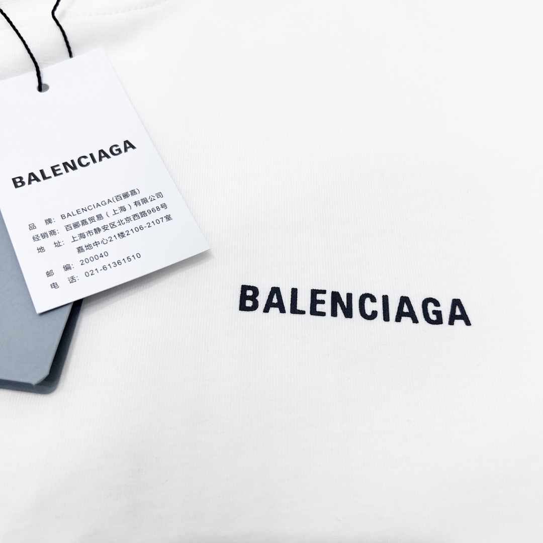 180 Balenciaga/巴黎世家BLCG 404ERROR字母印花短袖T恤