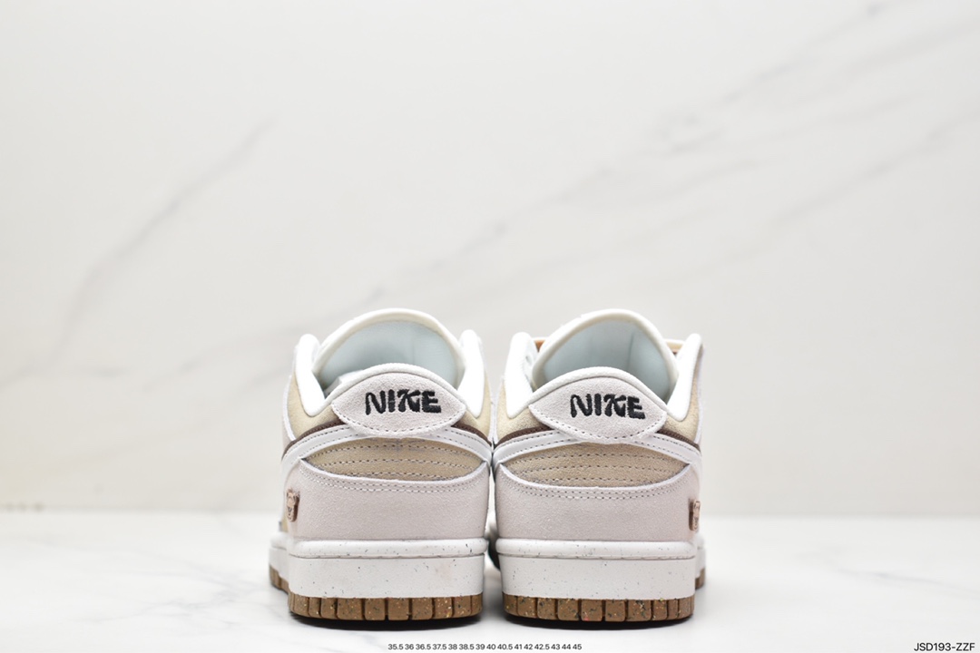 SB Dunk Low SE ”85 Double Swoosh/Grey/Brown Bear” rebound shoes ”suede light brown double swoosh bear” DO9457-113