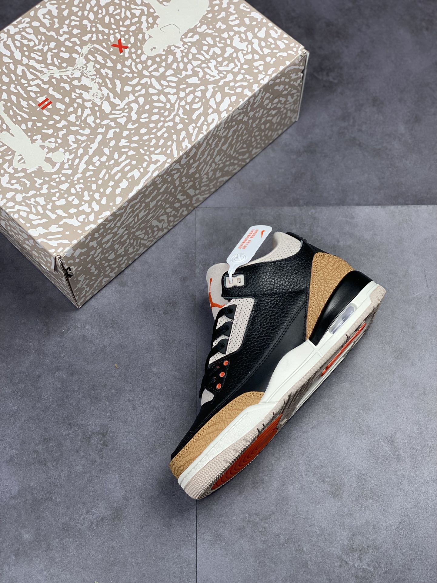 300 乔丹3代 AJ3 Air jordan 3 Retro ”Desert Cement”黑棕大象 CT8532-008