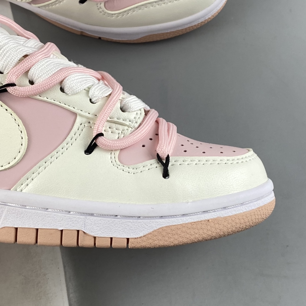Nike SB Dunk Low 米白紫 笑脸标签 解构抽绳鞋带 DD1503-118