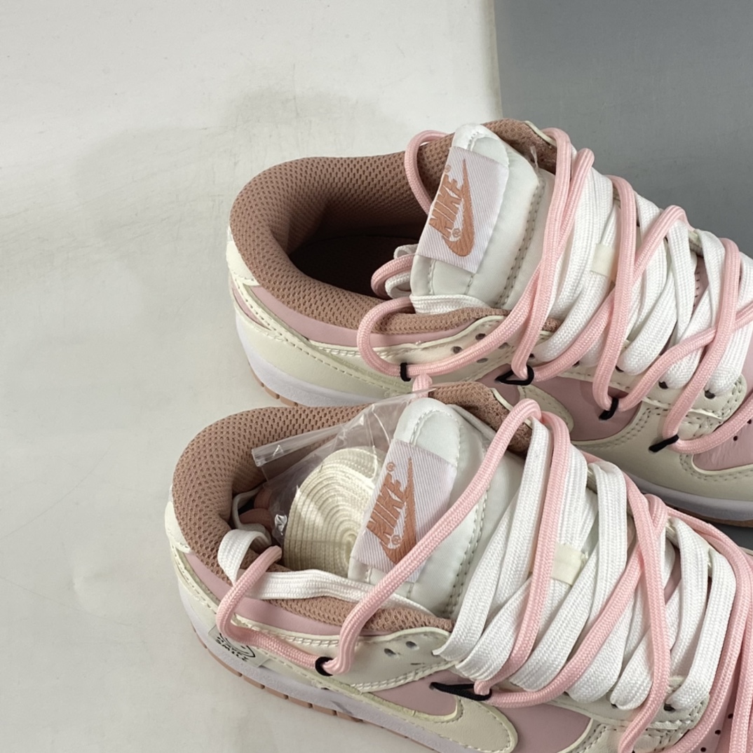 Nike SB Dunk Low 米白紫 笑脸标签 解构抽绳鞋带 DD1503-118