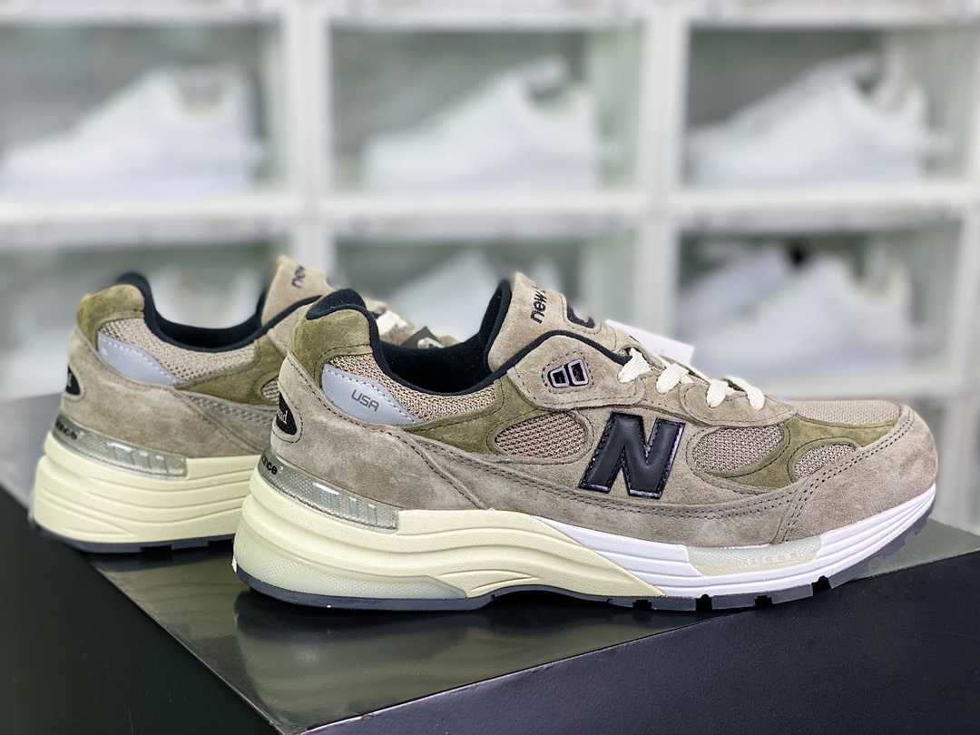 320 JJJJound x 【NB新百伦New Balance】 Made in USA M992美产血统跑步鞋“咖浅棕黑”M992J2