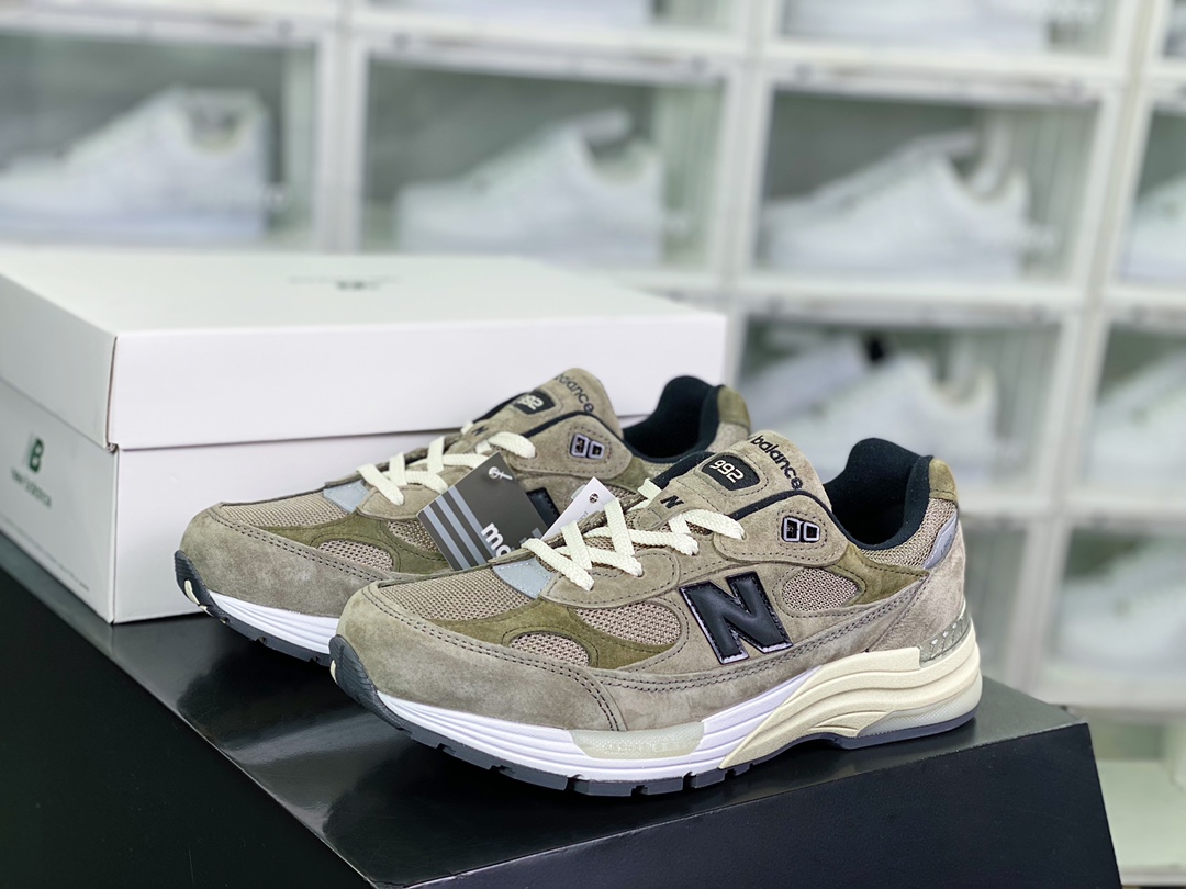 320 JJJJound x 【NB新百伦New Balance】 Made in USA M992美产血统跑步鞋“咖浅棕黑”M992J2