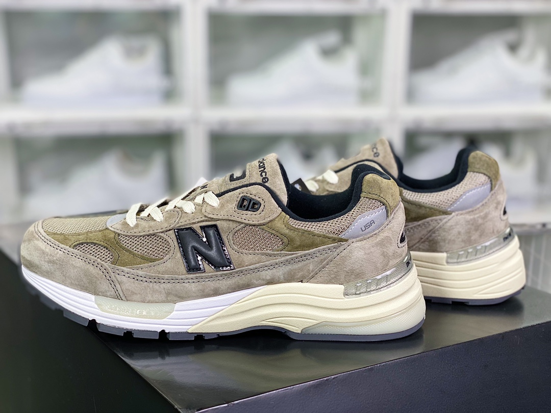 320 JJJJound x 【NB新百伦New Balance】 Made in USA M992美产血统跑步鞋“咖浅棕黑”M992J2