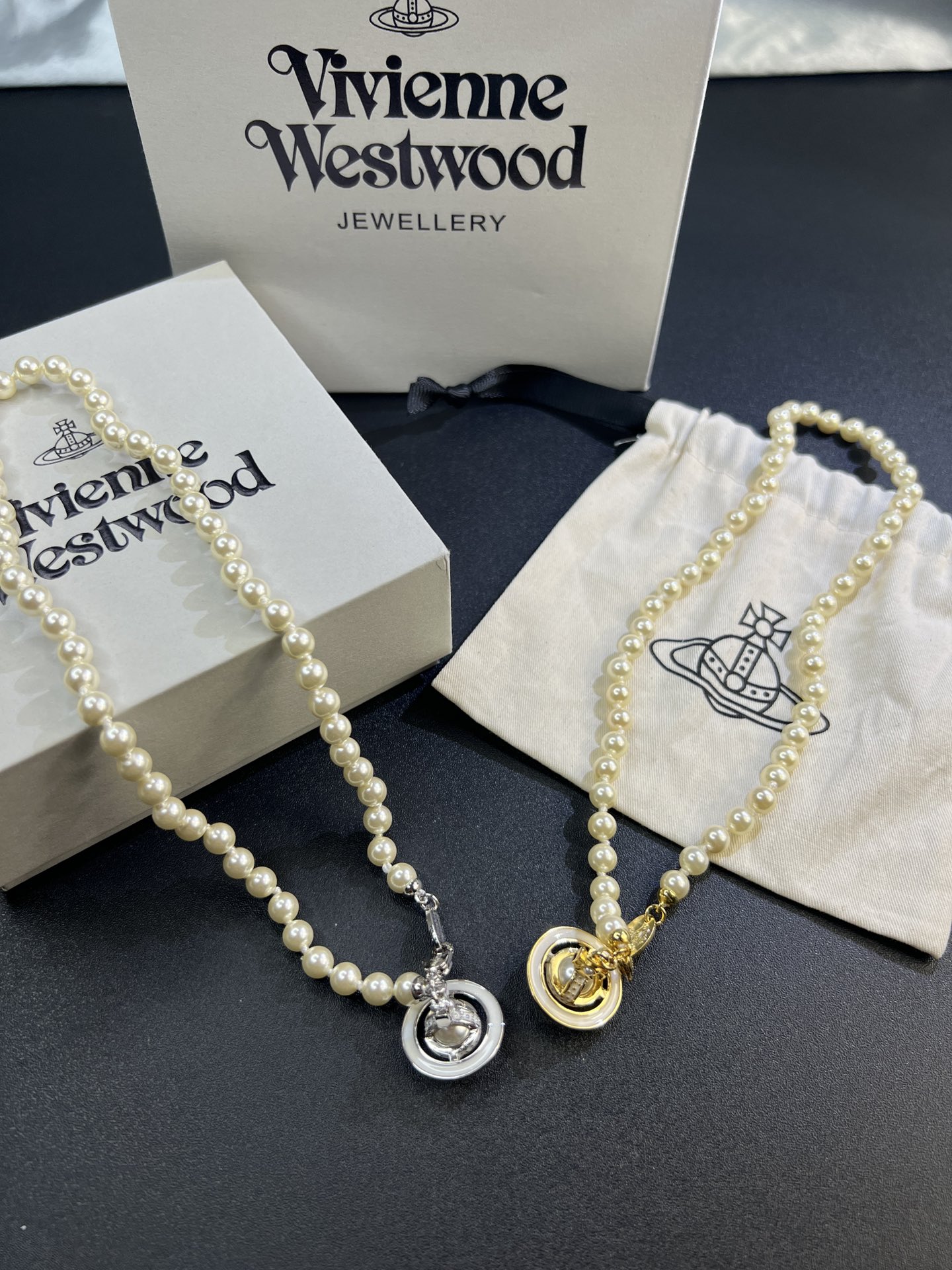 NO:103471,Queen Mother White Enamel Pearl Necklace White Gold Gold Two Colors Spot, Queen Mother Necklace, Necklace, Gold19860909西太后白色珐琅珍珠项链白金黄金二个色现货,西太后项链,necklace,gold,Jewelry